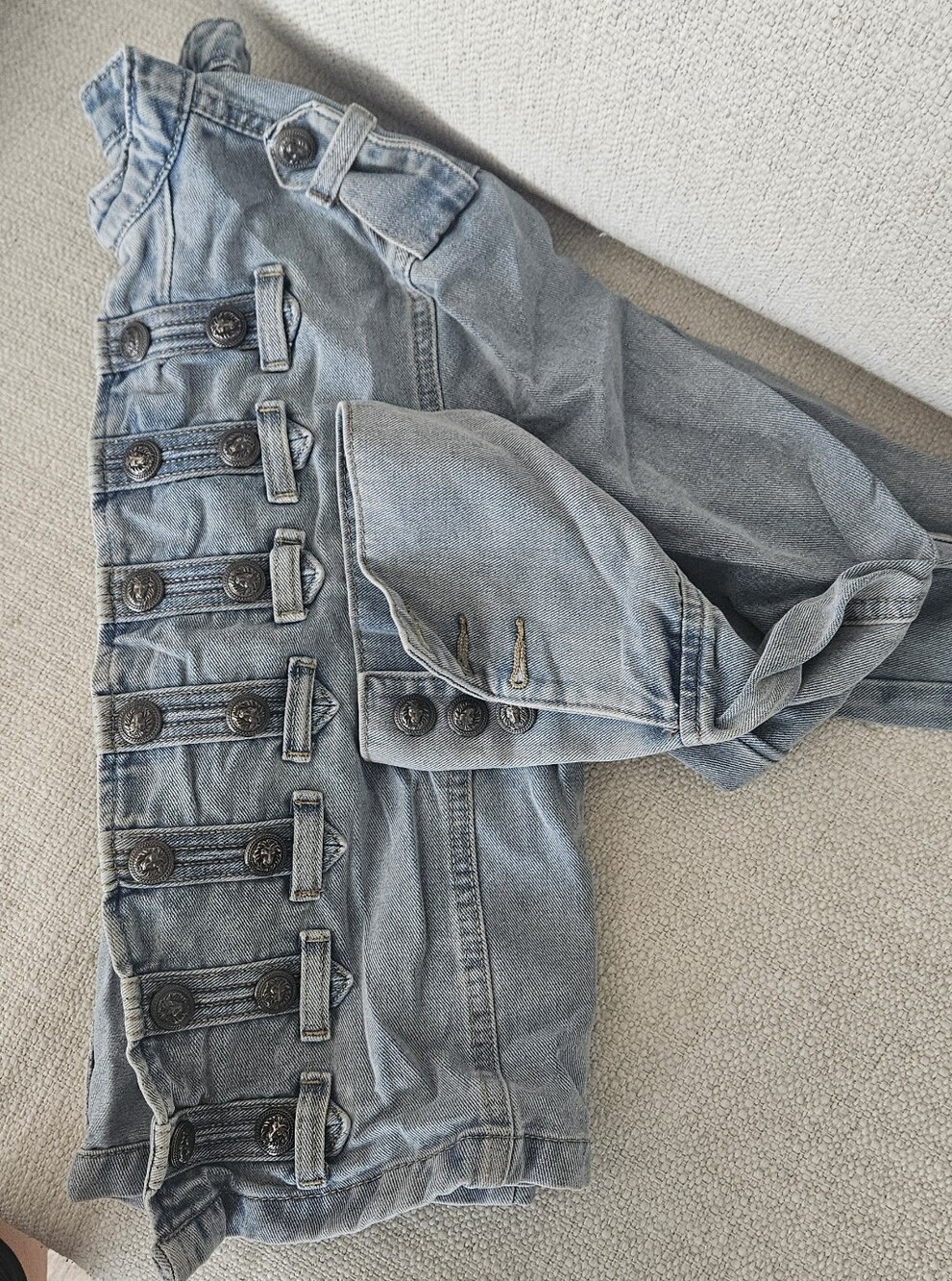 Funky locomotive jean jacket - Picture 3 of 4